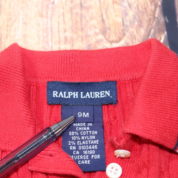 RALPH LAUREN INFANT CHILD BOY GIRL CABLE-KNIT - Picture 5 of 5